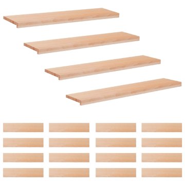 Vidaxl Stopnice 20 kos 110 x 30 x 2 cm Naravna Trda bukovina