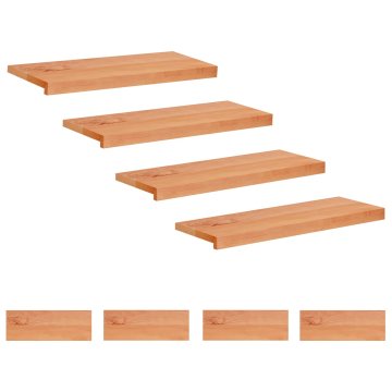Vidaxl Stopnice 8 kos 70 x 30 x 2 cm Lak Trda bukovina