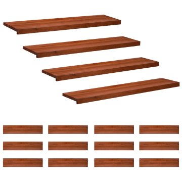 Vidaxl Stopnice 16 kos 110 x 25 x 2 cm Rjava Trda bukovina