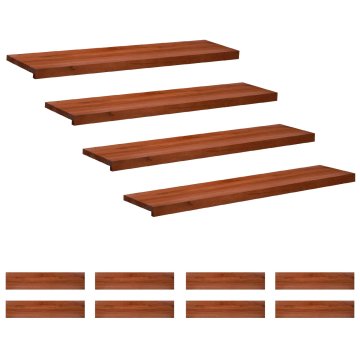 Vidaxl Stopnice 12 kos 120 x 25 x 2 cm Rjava Trda bukovina