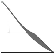 Vidaxl Zložljiva tenda antracit 350x150 cm tkanina in jeklo