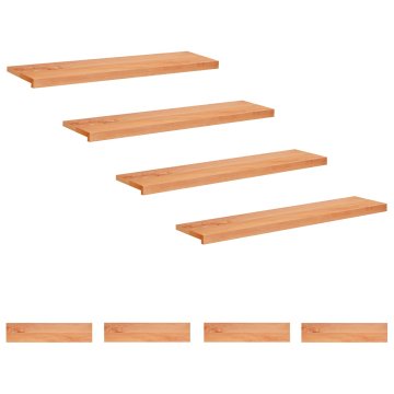 Vidaxl Stopnice 8 kos 120 x 30 x 2 cm Lak Trda bukovina