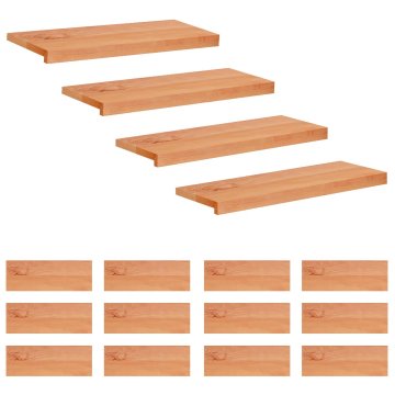 Vidaxl Stopnice 16 kos 80 x 25 x 2 cm Lak Trda bukovina