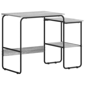Vidaxl Miza s shrambo Siva Sonoma 100 x 50 x 75 cm