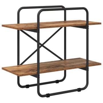 Vidaxl Knjižna polica 2 ravni 60 x 35 x 70 cm PB Hrastovina