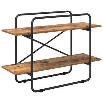 Vidaxl Knjižna polica 2 ravni 100 x 35 x 70 cm PB Hrastovina