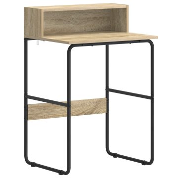 Vidaxl Miza s shrambo Sonoma hrast 60 x 50 x 91 cm