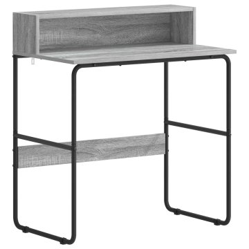 Vidaxl Miza s shrambo Siva Sonoma 80 x 50 x 91 cm