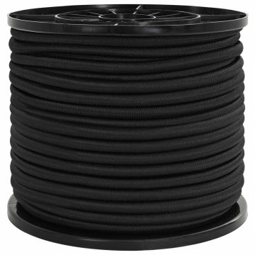 Vidaxl Bungee vrvi 80 mm Črna PP in guma