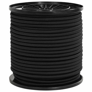 Vidaxl Bungee vrvi 60 mm Črna PP in guma