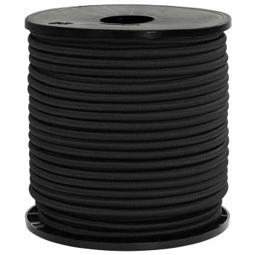 Vidaxl Bungee vrvi 60 mm Črna PP in guma
