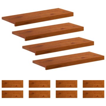 Vidaxl Stopnice 12 kos 70 x 25 x 2 cm Rjava Masivno hrastovo les
