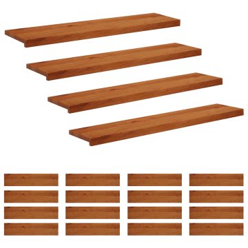 Vidaxl Stopnice 20 kos 110 x 30 x 2 cm Rjava Masivno hrastovo les