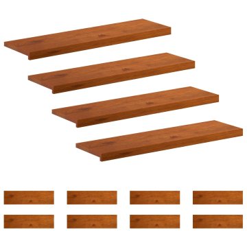 Vidaxl Stopnice 12 kos 90 x 25 x 2 cm Rjava Masivno hrastovo les