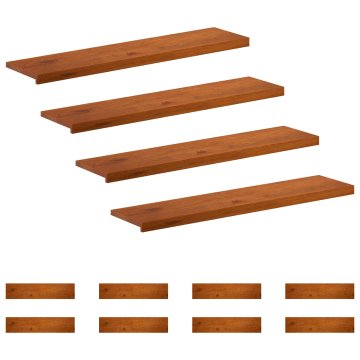 Vidaxl Stopnice 12 kos 110 x 25 x 2 cm Rjava Masivno hrastovo les