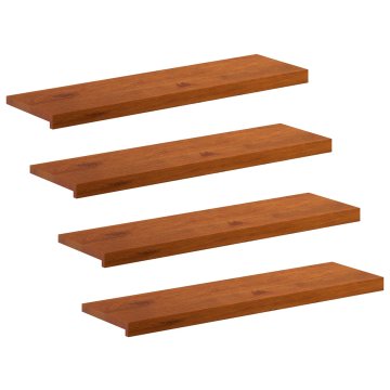 Vidaxl Stopnice 4 kos 100 x 30 x 2 cm Rjava Masivno hrastovo les