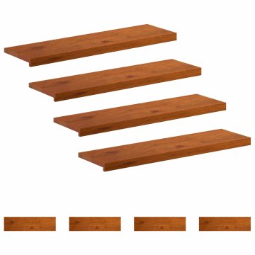 Vidaxl Stopnice 8 kos 90 x 25 x 2 cm Rjava Masivno hrastovo les