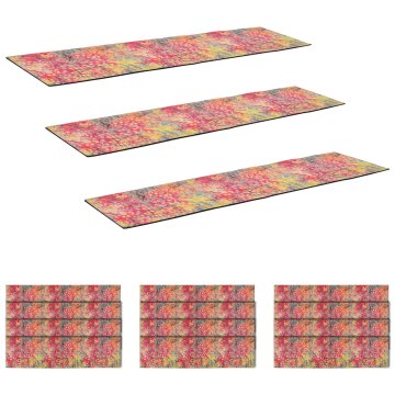 Vidaxl Podloge za stopnice 15 kos 76 x 20 cm večbarvno Poliester