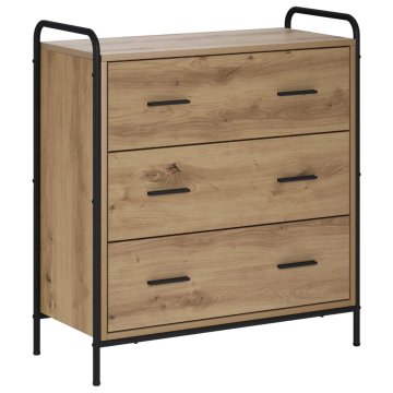 Vidaxl Strani šal Artisan hrast 97 x 33 x 81 cm Inženirski les