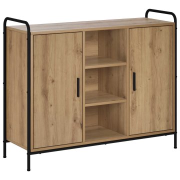 Vidaxl Strani šal Artisan hrast 97 x 33 x 81 cm Inženirski les