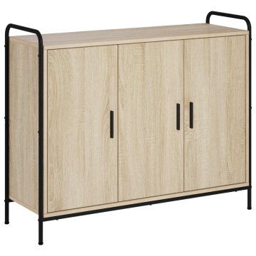 Vidaxl Strani šal Sonoma hrast 97 x 33 x 81 cm Inženirski les