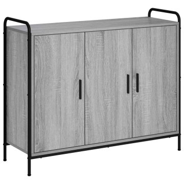 Vidaxl Strani šal Siva Sonoma 97 x 33 x 81 cm Inženirski les