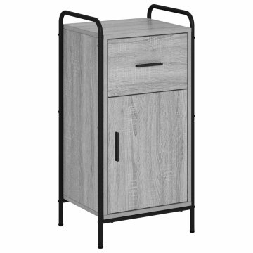 Vidaxl Strani šal Siva Sonoma 97 x 33 x 81 cm Inženirski les