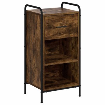 Vidaxl Strani šal Dimljen hrast 97 x 33 x 81 cm Inženirski les