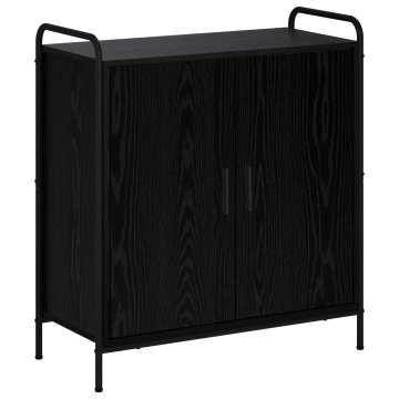 Vidaxl Strani šal Črni hrast 97 x 33 x 81 cm Inženirski les