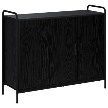Vidaxl Strani šal Črni hrast 97 x 33 x 81 cm Inženirski les