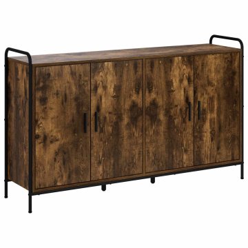 Vidaxl Strani šal Dimljen hrast 97 x 33 x 81 cm Inženirski les