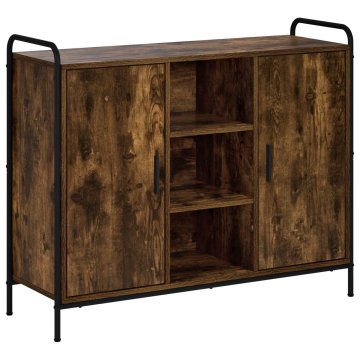 Vidaxl Strani šal Dimljen hrast 97 x 33 x 81 cm Inženirski les