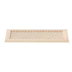 Vidaxl Vrata za omarico z mrežico 2 kosa 39,5x99 cm trdna borovina