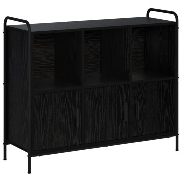 Vidaxl Strani šal Črni hrast 97 x 33 x 81 cm Inženirski les