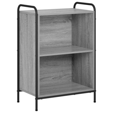 Vidaxl Knjigovni omar 55,5 x 33 x 174 cm Inženirski les Siva Sonoma