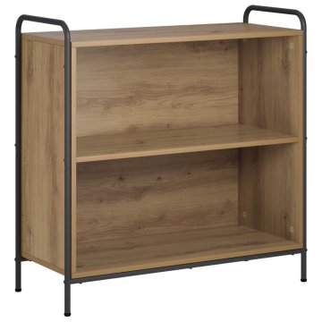 Vidaxl Knjigovni omar 80 x 33 x 80 cm Inženirski les Artisan hrast