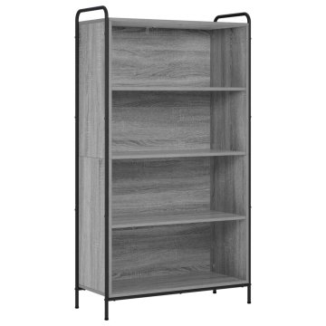 Vidaxl Knjigovni omar 55,5 x 33 x 174 cm Inženirski les Siva Sonoma