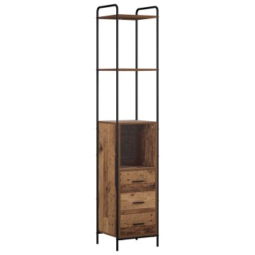 Vidaxl Kopalniška omarica Star les 40 x 36 x 200,5 cm Inženirski les