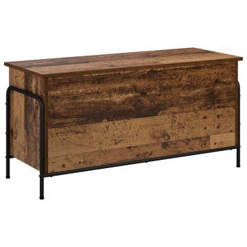 Vidaxl Shranjevalna škatla Star les 80 x 40 x 49,5 cm Inženirski les