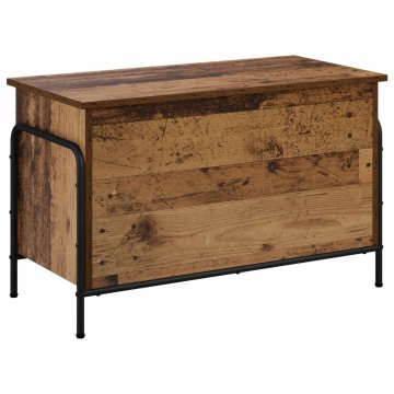 Vidaxl Shranjevalna škatla Star les 80 x 40 x 49,5 cm Inženirski les