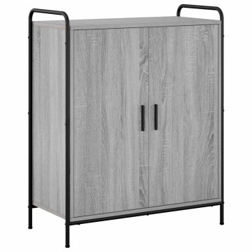 Vidaxl Omara za čevlje 76 x 36,5 x 93 cm Inženirski les Siva Sonoma
