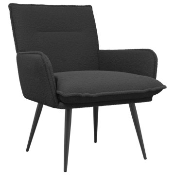 Vidaxl Fotelj Temno siva Bouclé