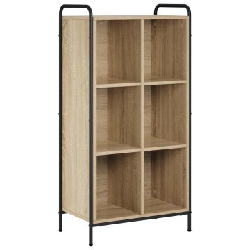 Vidaxl Knjigovni omar 57 x 33 x 111 cm Inženirski les Sonoma hrast