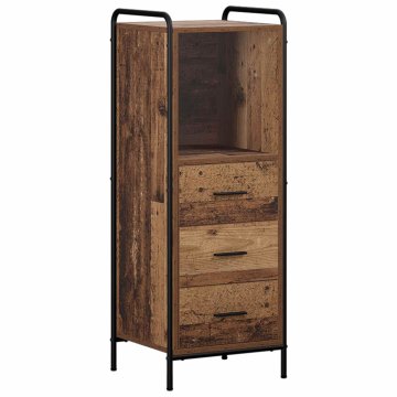 Vidaxl Kopalniška omarica Star les 40 x 36 x 109,5 cm Inženirski les