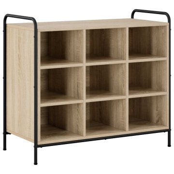 Vidaxl Omara za čevlje 85 x 39,5 x 75 cm Inženirski les Sonoma hrast