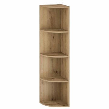 Vidaxl Kotna polica 4 ravni 31,5 x 31 x 130 cm Inženirski les