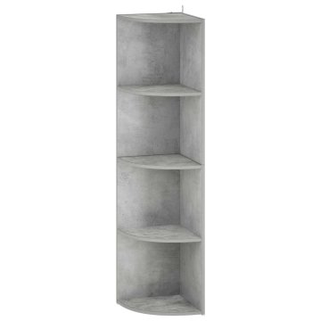 Vidaxl Kotna polica 4 ravni 31,5 x 31 x 130 cm Inženirski les