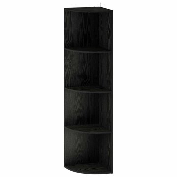 Vidaxl Kotna polica 4 ravni 31,5 x 31 x 130 cm Inženirski les