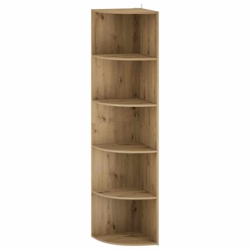 Vidaxl Kotna polica 5 ravni 41,5 x 41,5 x 178 cm Inženirski les