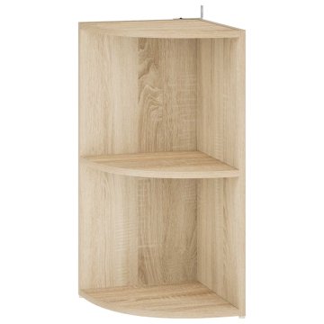 Vidaxl Kotna polica 2 ravni 41,5 x 41,5 x 72 cm Inženirski les